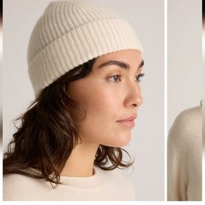 Quince Cream Cashmere Knit Hat